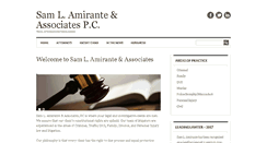 Desktop Screenshot of amirantelaw.com